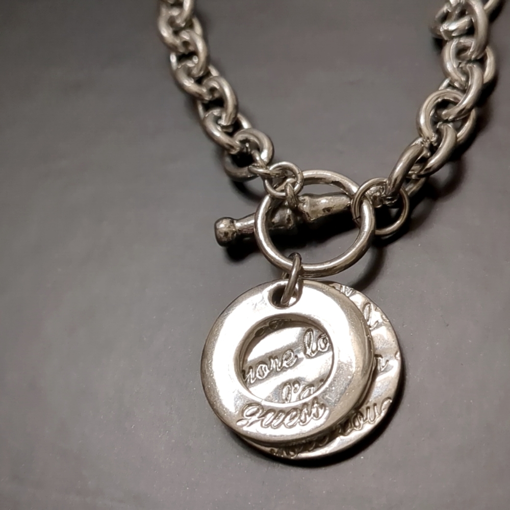 GUESS SILVER NECKLACE - Picture 2 of 6